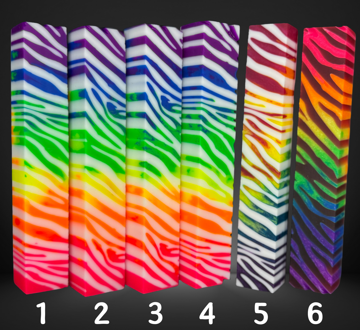 Zebra Rainbow Variety Pen Blank