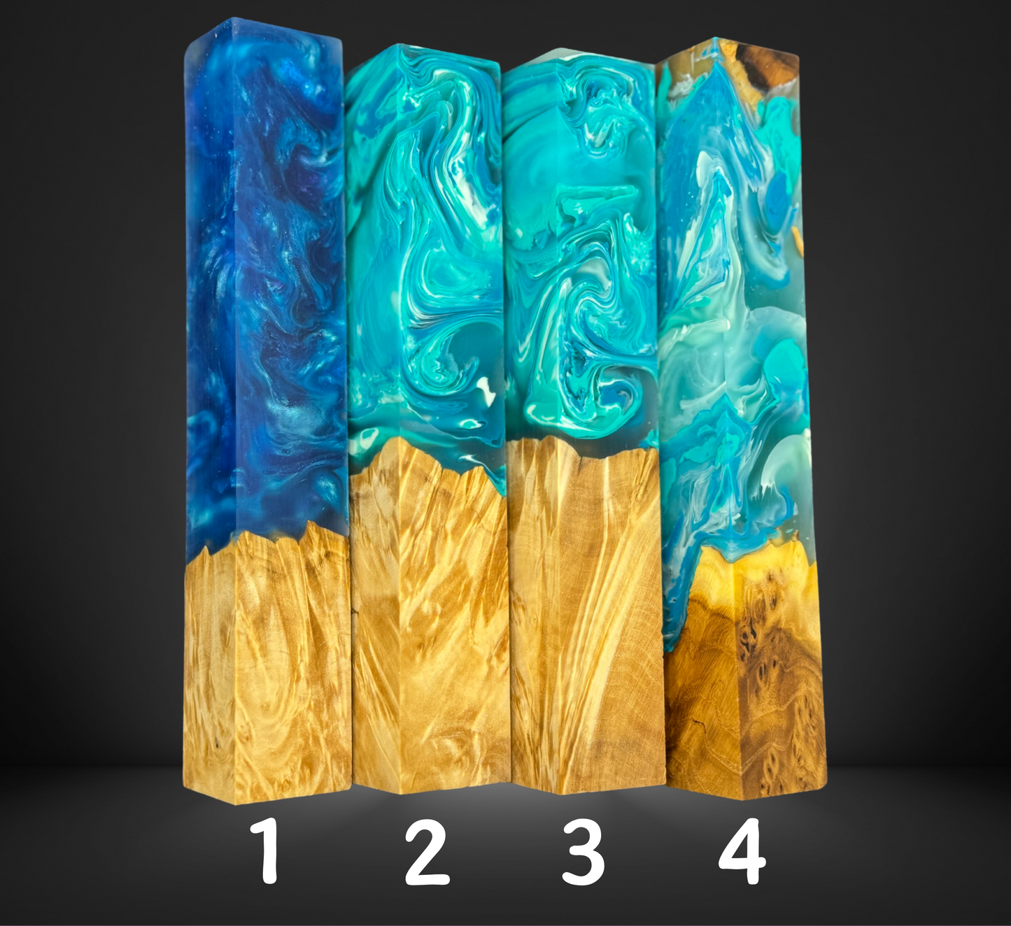 Ocean Spray Burl Hybrid Pen Blank