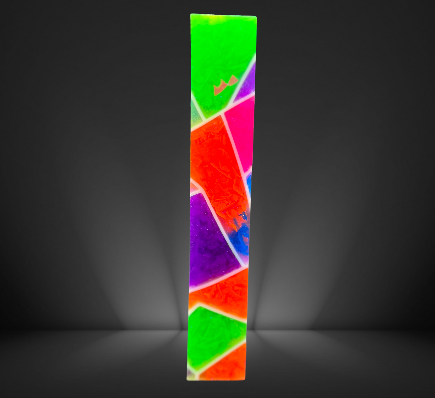 Neon Stained Glass Pen Blank