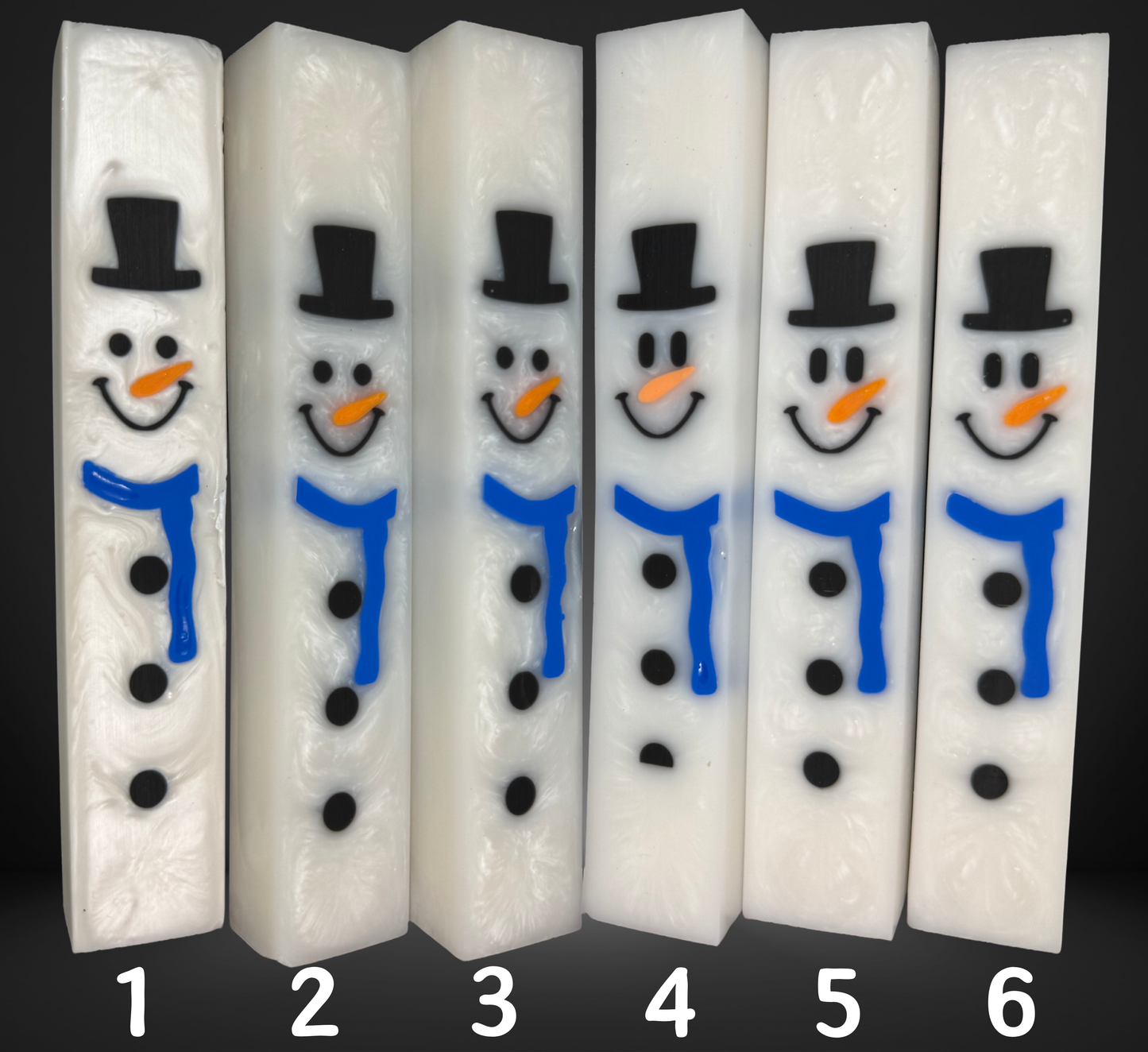 Snowman Blue Scarf Pen Blank