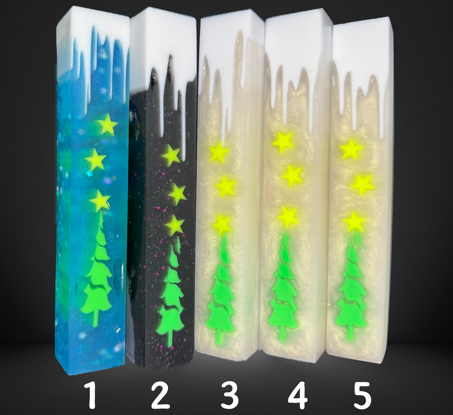 Christmas Tree Snow Drip Pen Blank