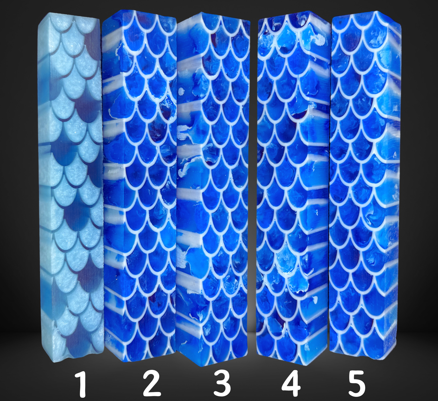 Blue Mermaid Scales Pen Blank