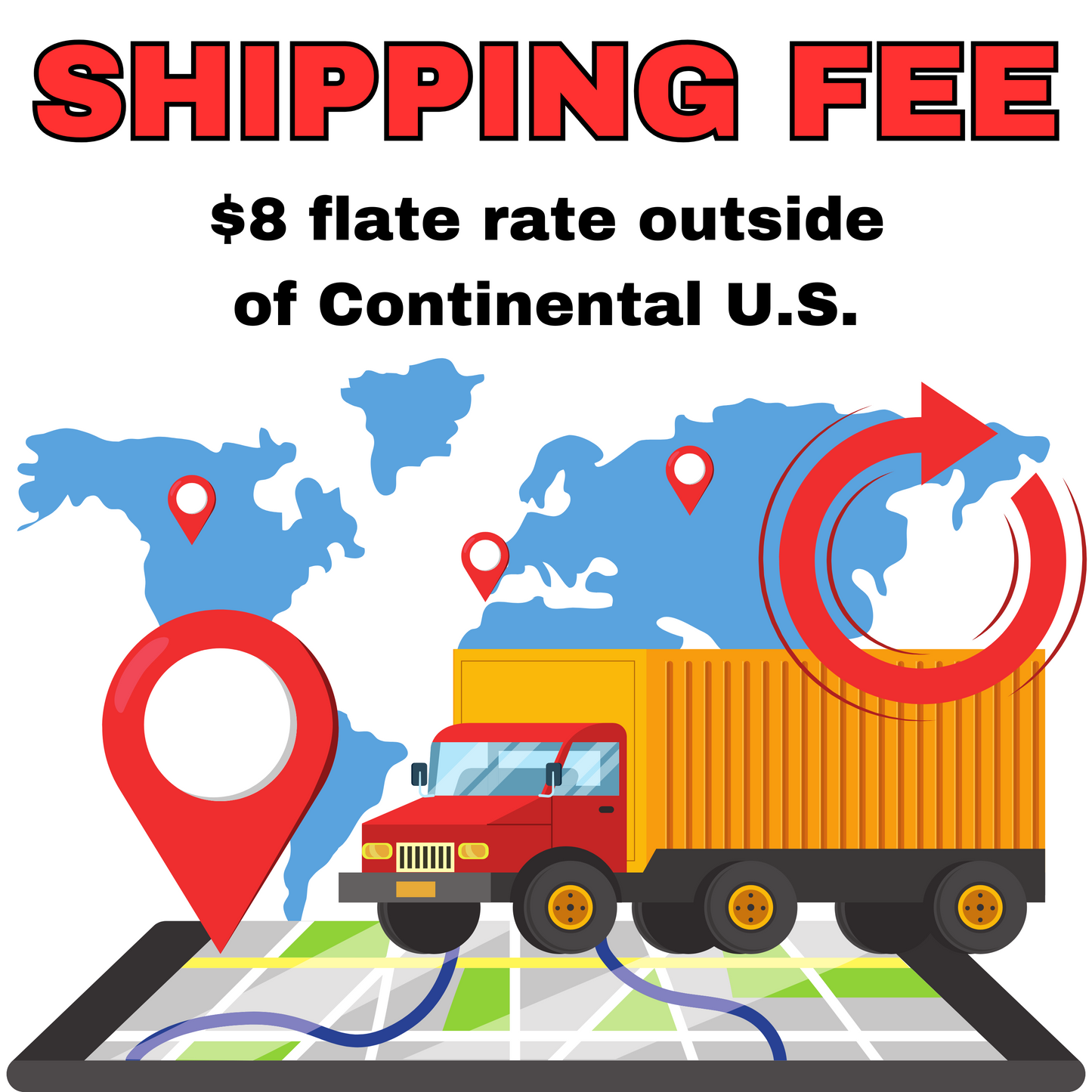 Shipping Fee-flat rate outside of CONUS