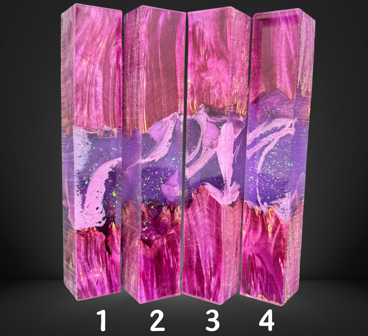 Pink Faerie Wisps Hybrid Pen Blank