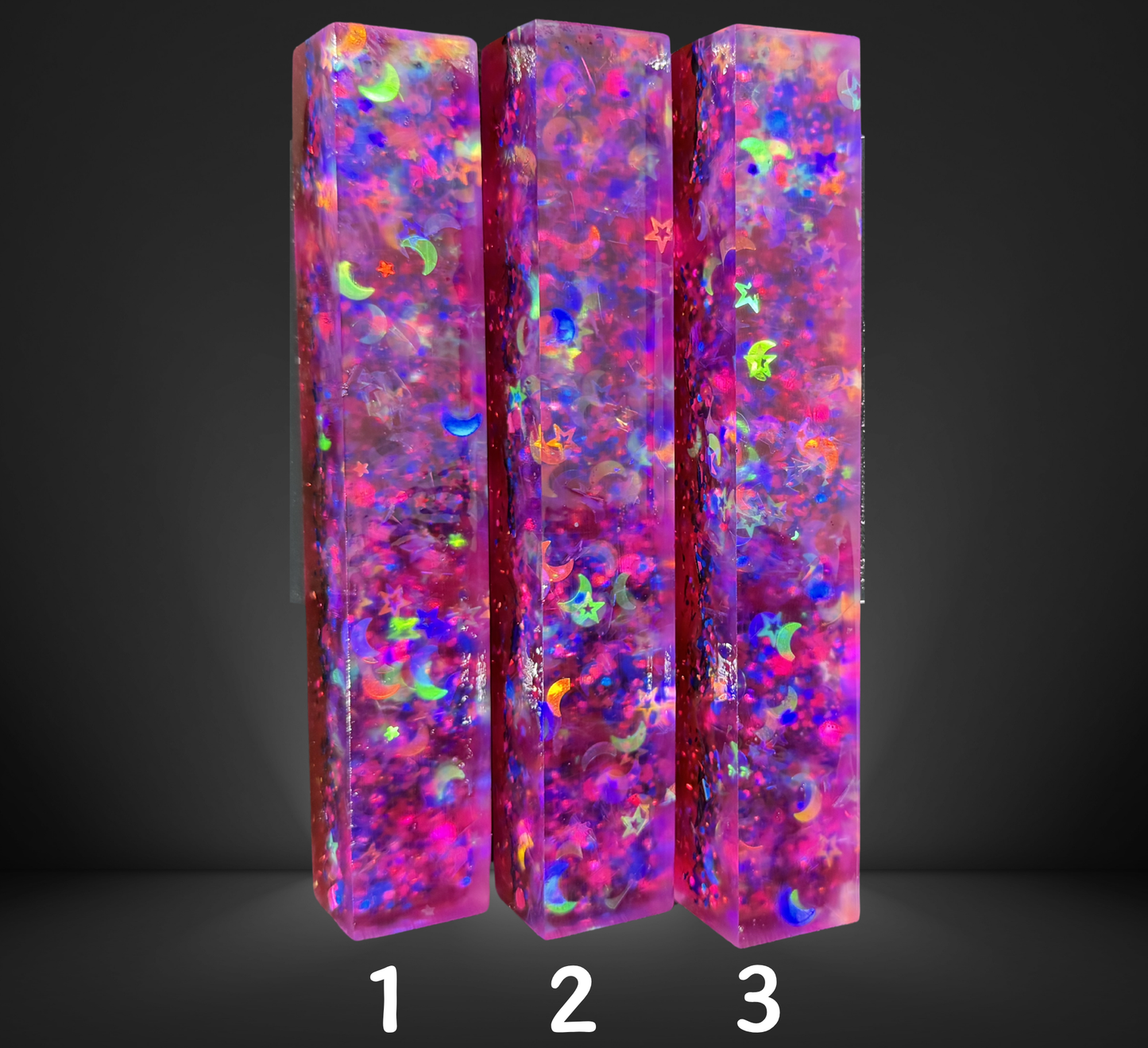 Pink Moon and Stars Charmed Series Pen Blank