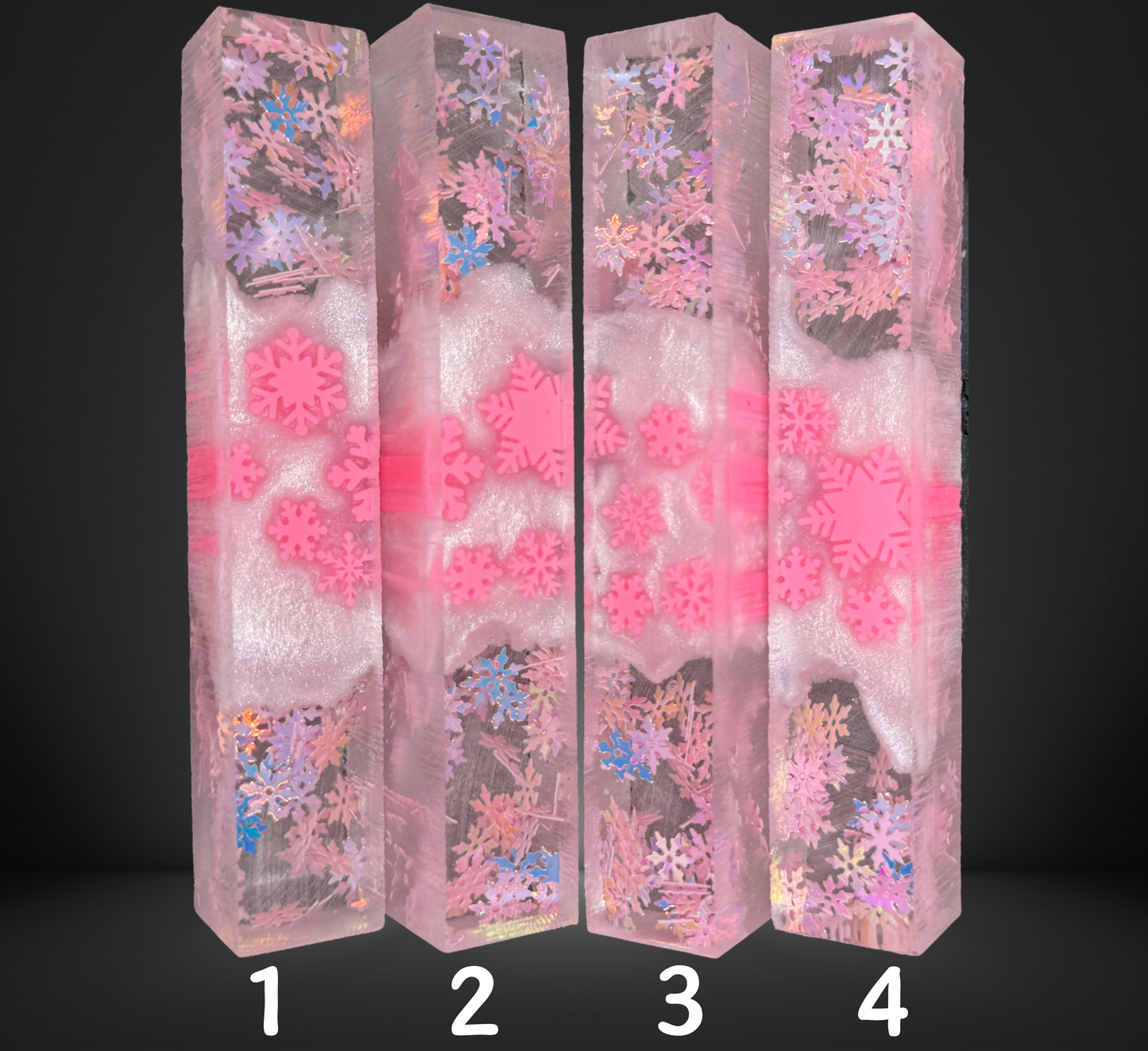 Frosted Bubblegum Charmed Series Pen Blank