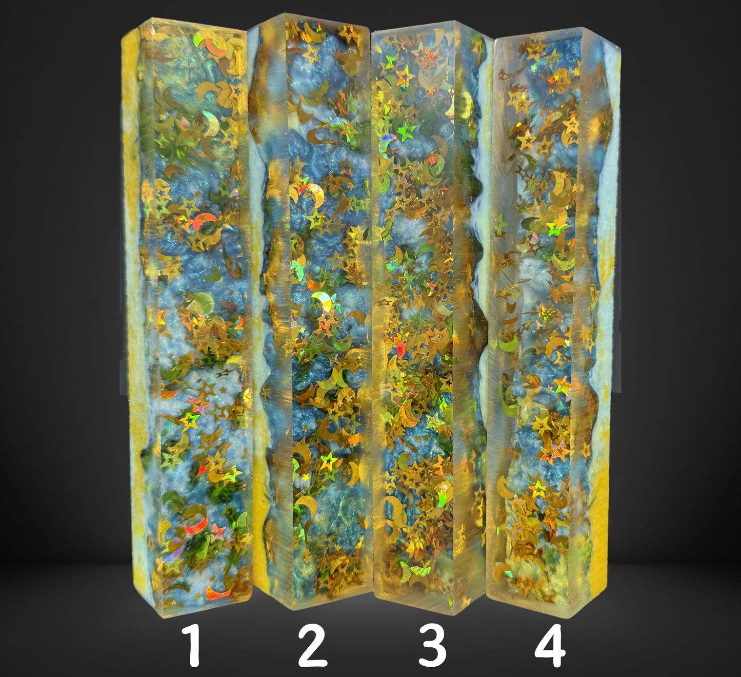 Golden Stars Charmed Series Pen Blank