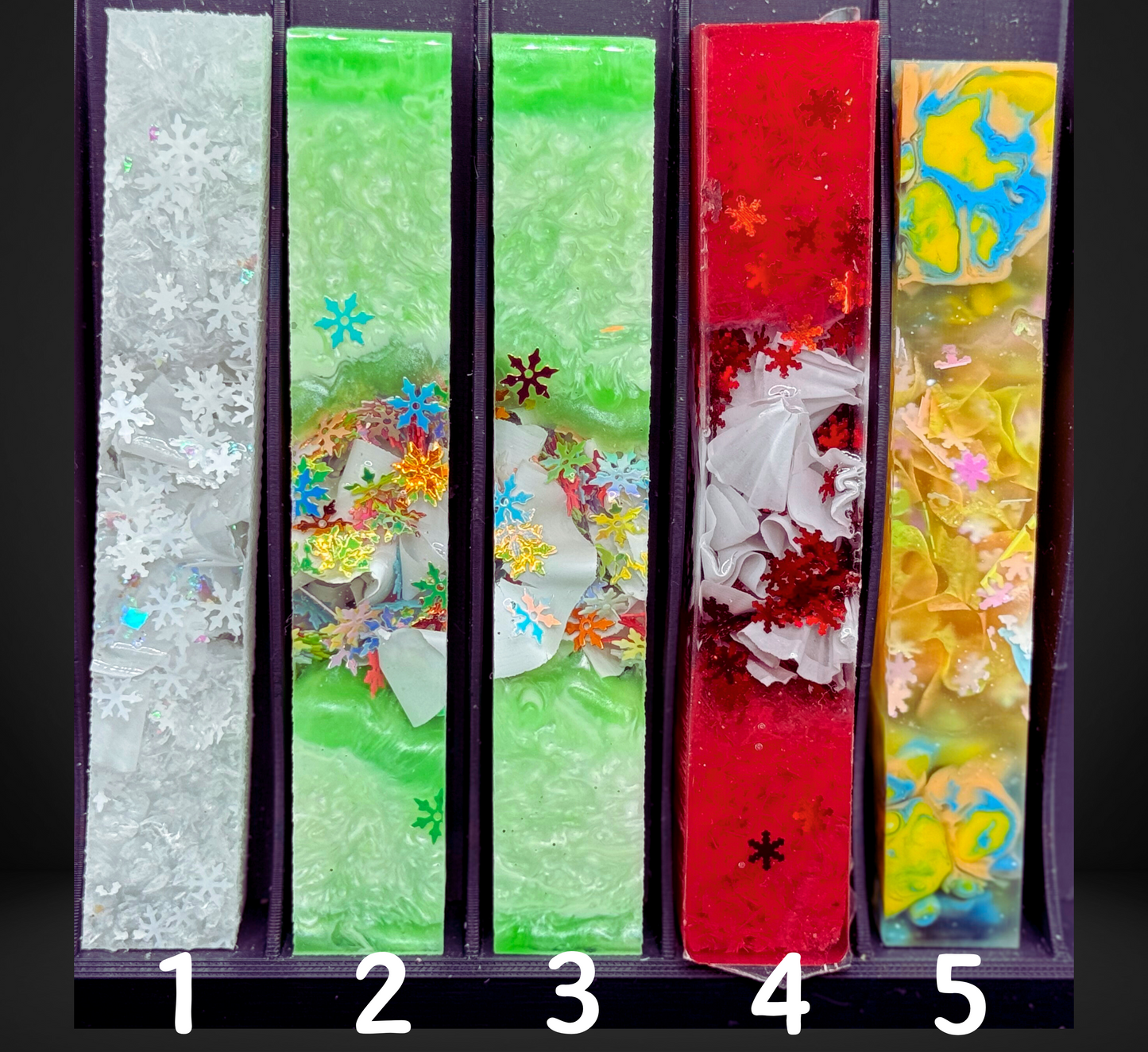 Multicolor Snowflake Charmed Series Pen Blank