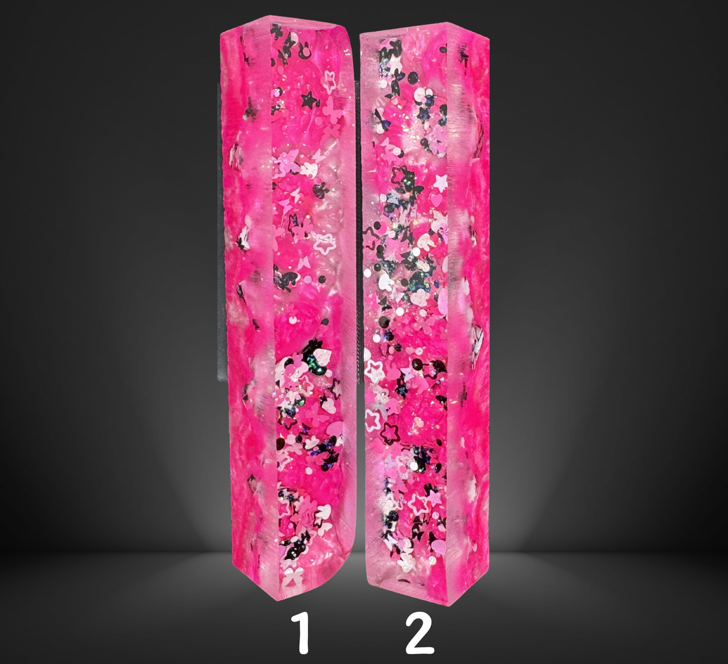 Pink and Black Charmed Series Pen Blank