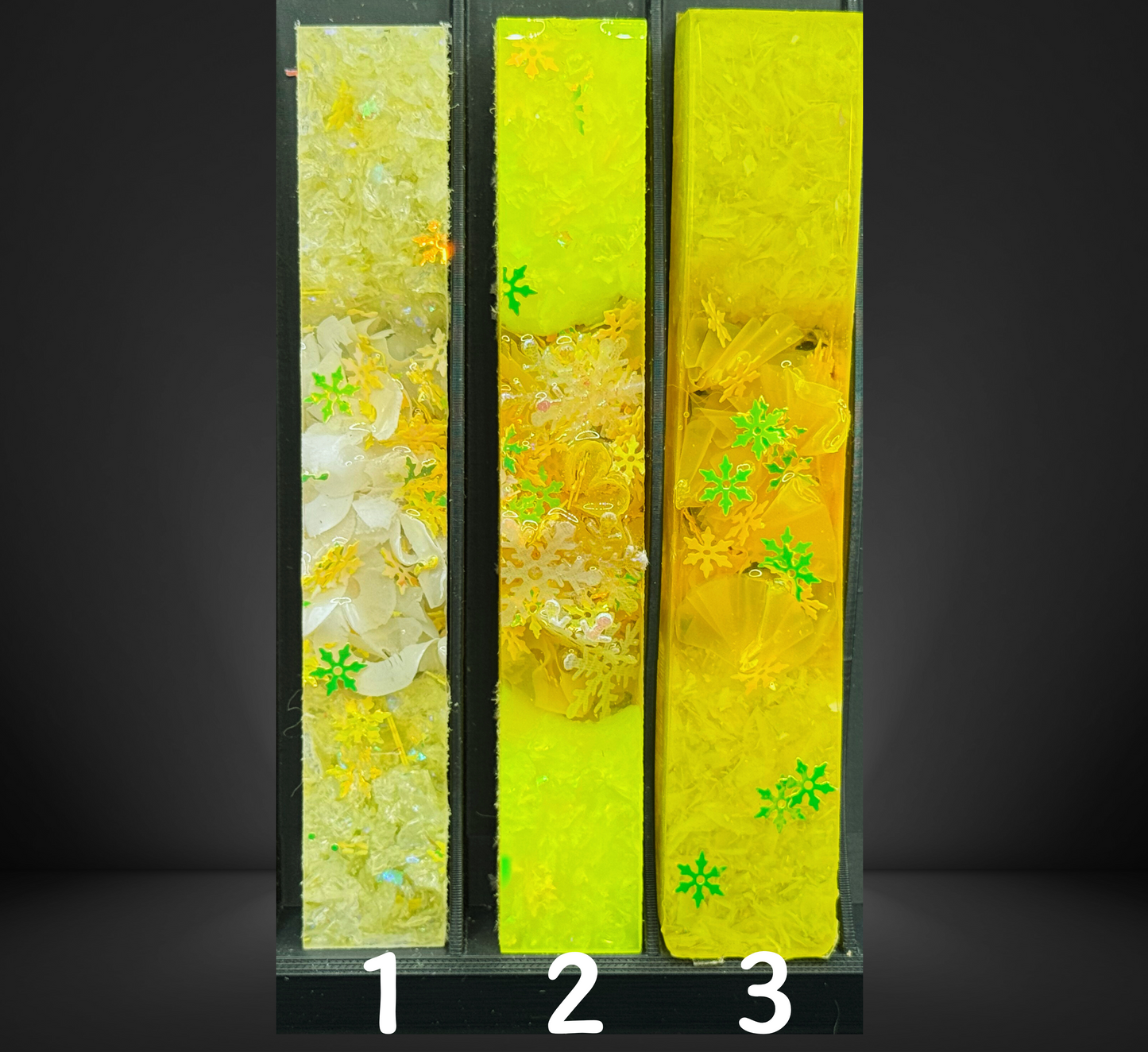 Yellow Snowflake Charmed Series Pen Blank