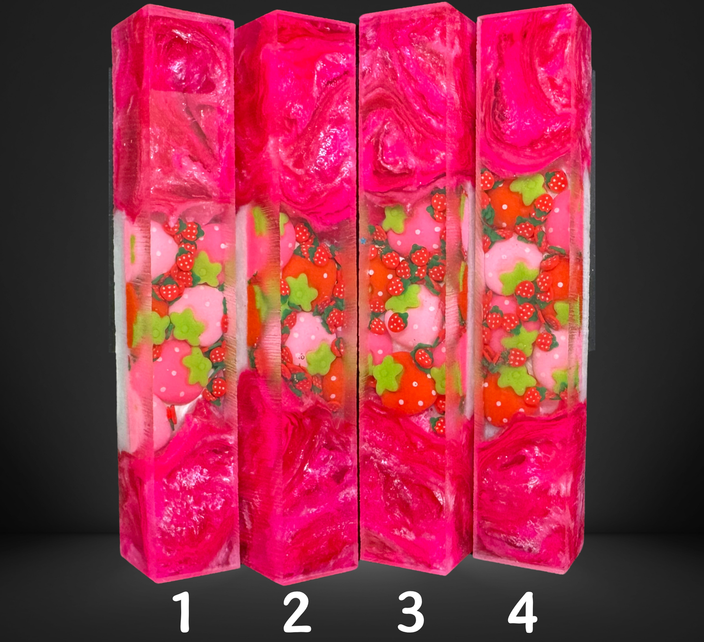 Strawberry Charmed Series Pen Blank