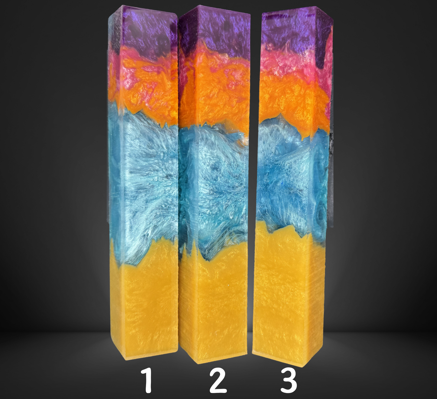 Beach Sunset Swirled Pen Blanks