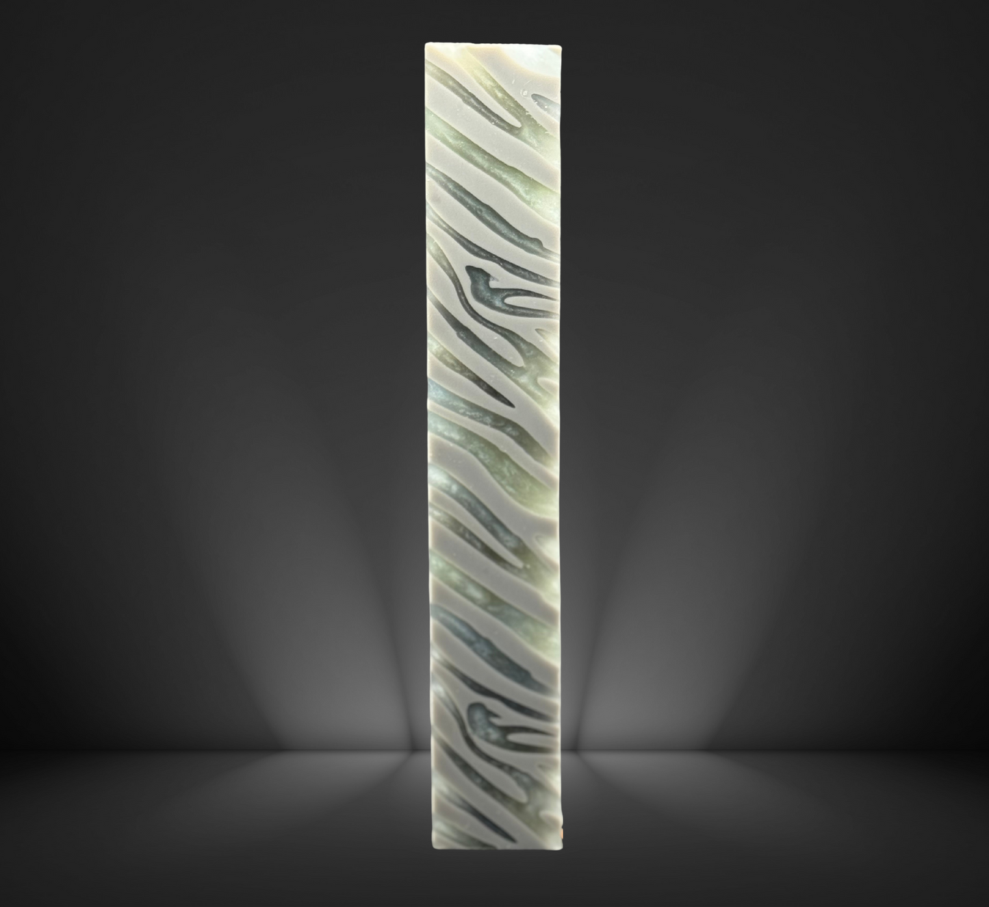 Gray Pastel Zebra Pen Blank