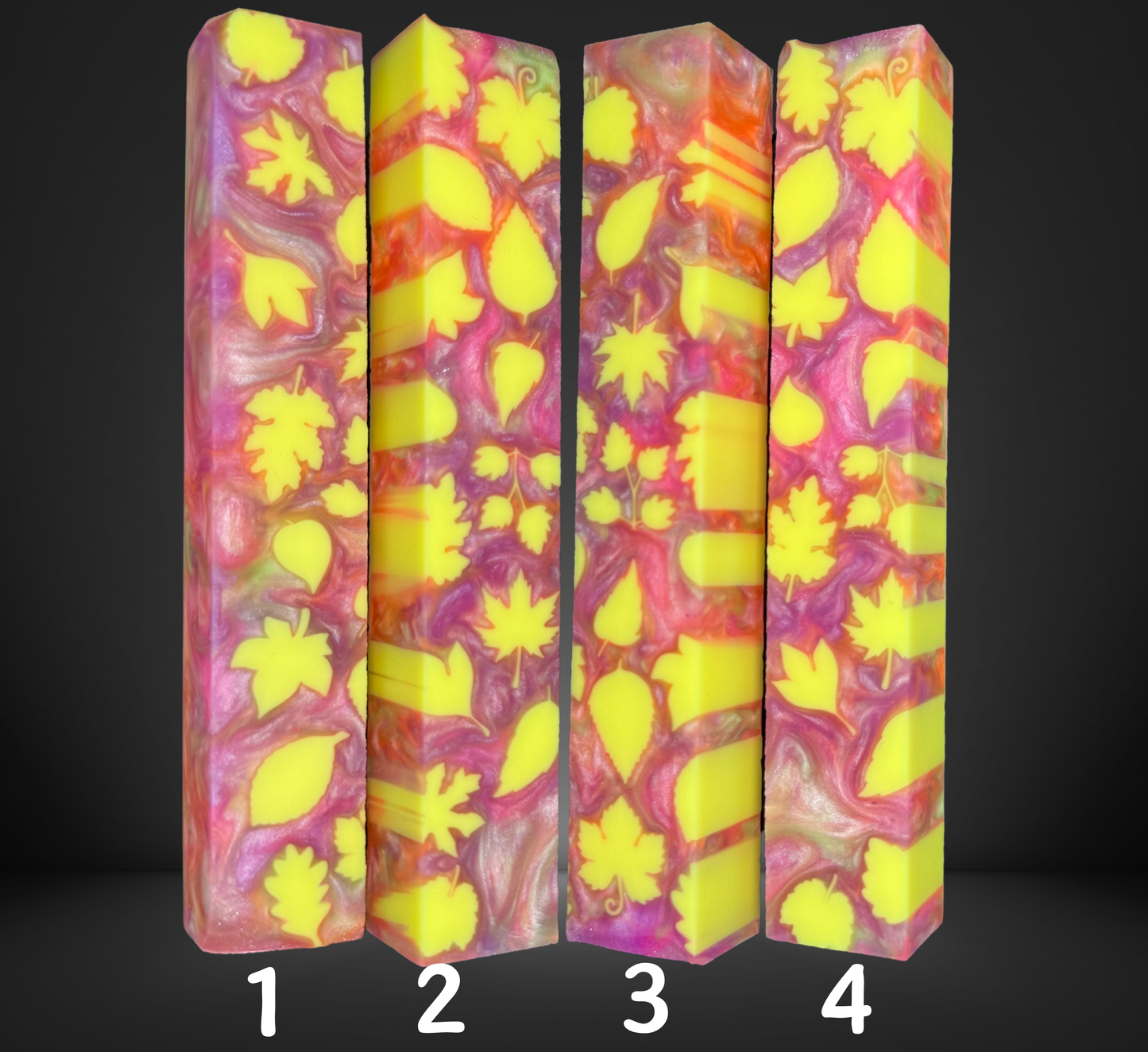 Pastel Fall Leaves Pattern Pen Blank