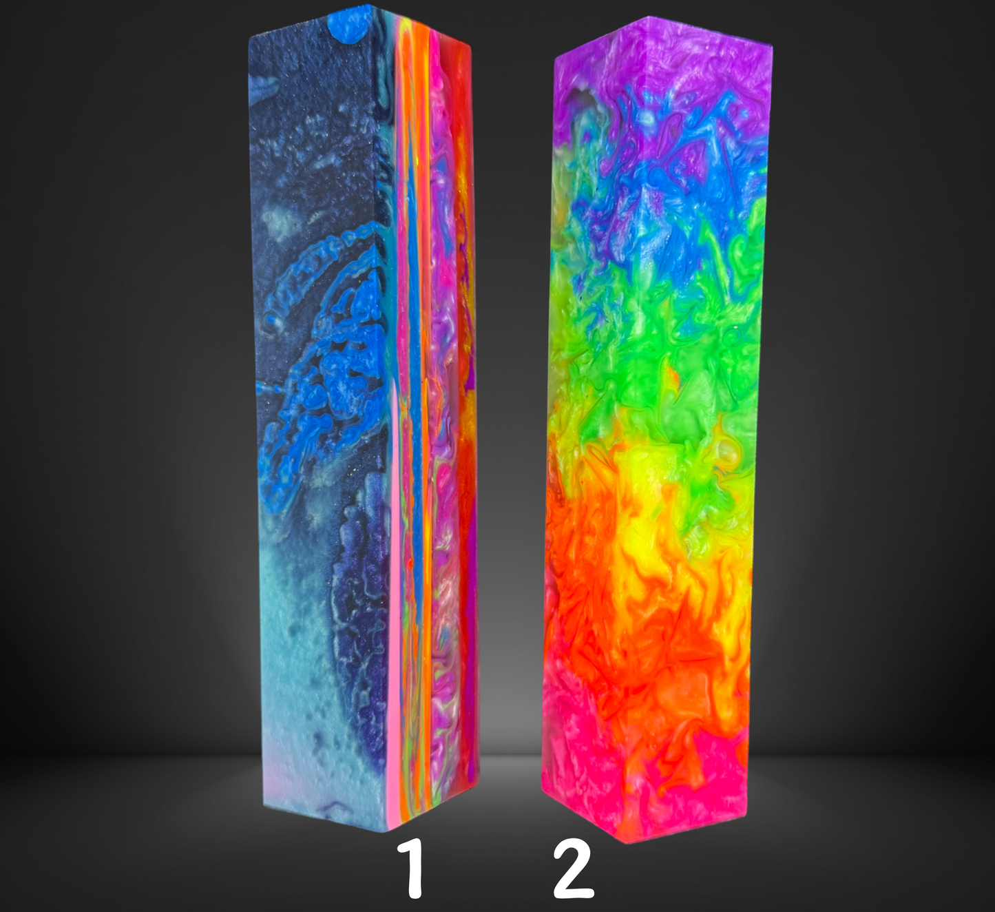 Mega Jumbo Rainbow Swirlscape Pen Blanks