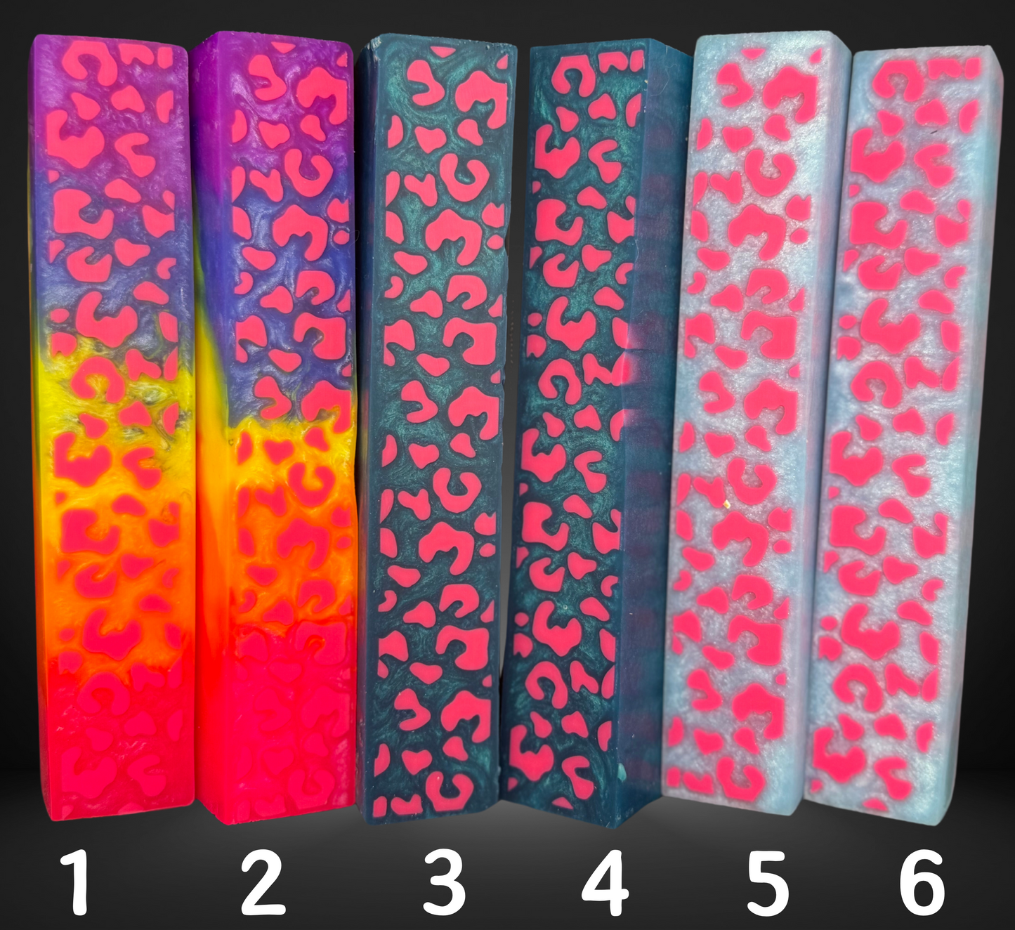 Pink Leopard Print Pen Blank