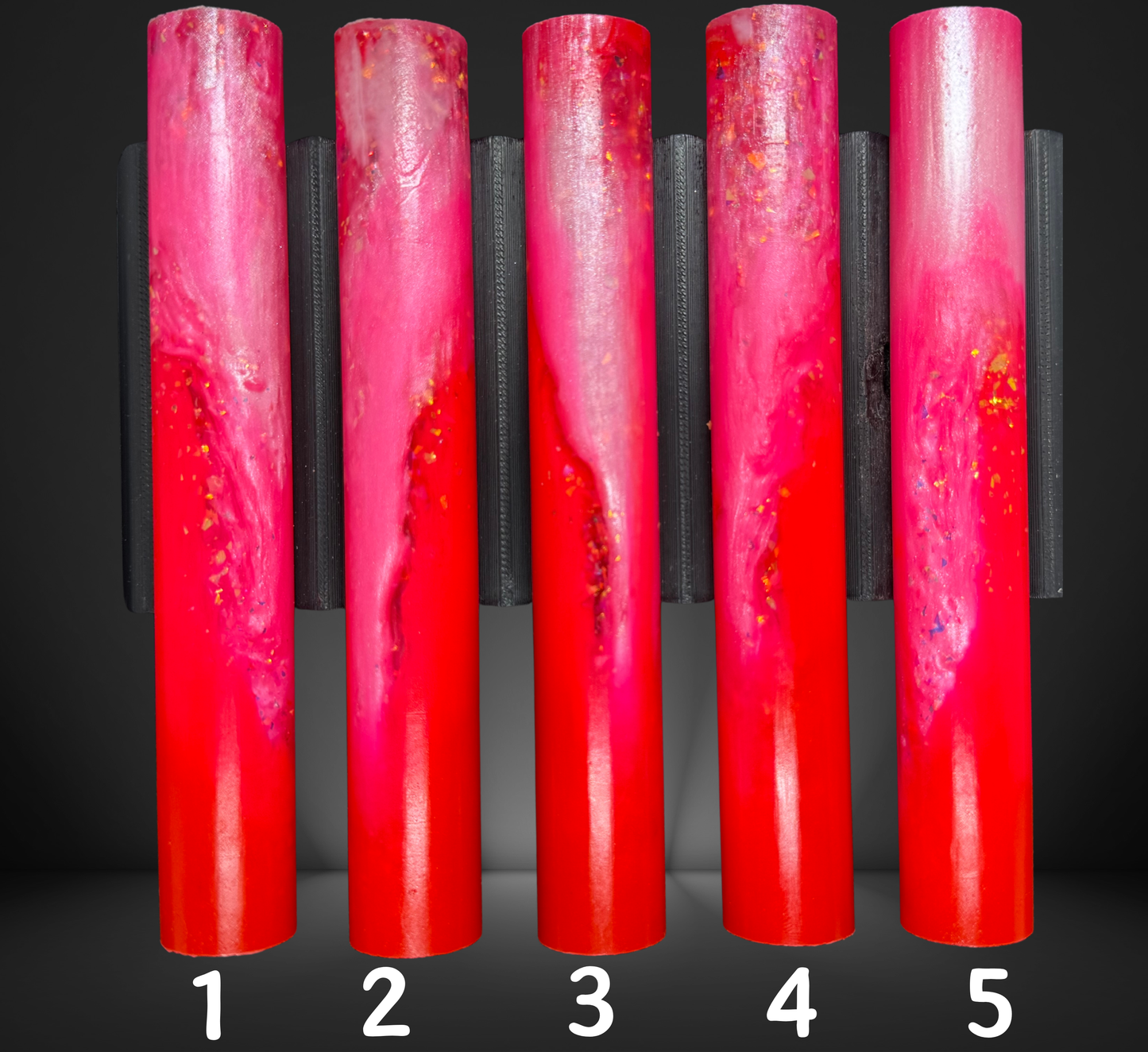 Pink Swirl Round Pen Blank