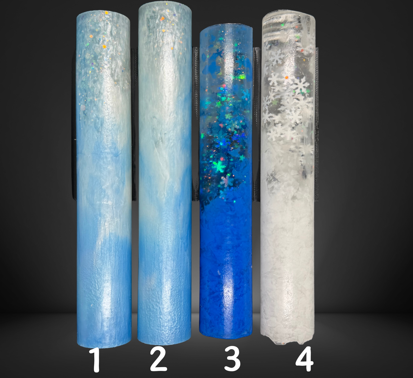 Blue and White Variety Chubby Round Pen Blank