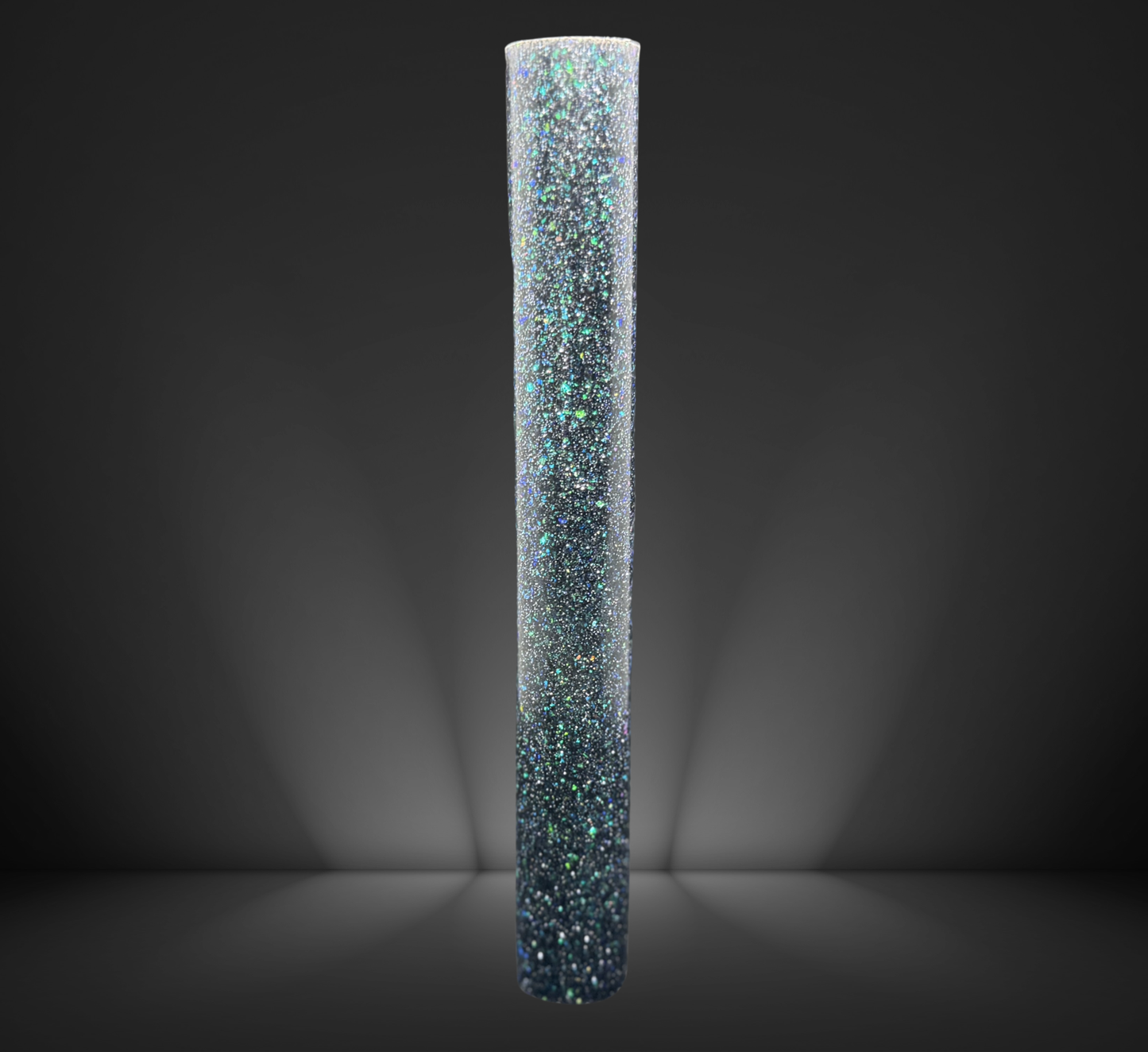 Black Glittered Round Pen Blank