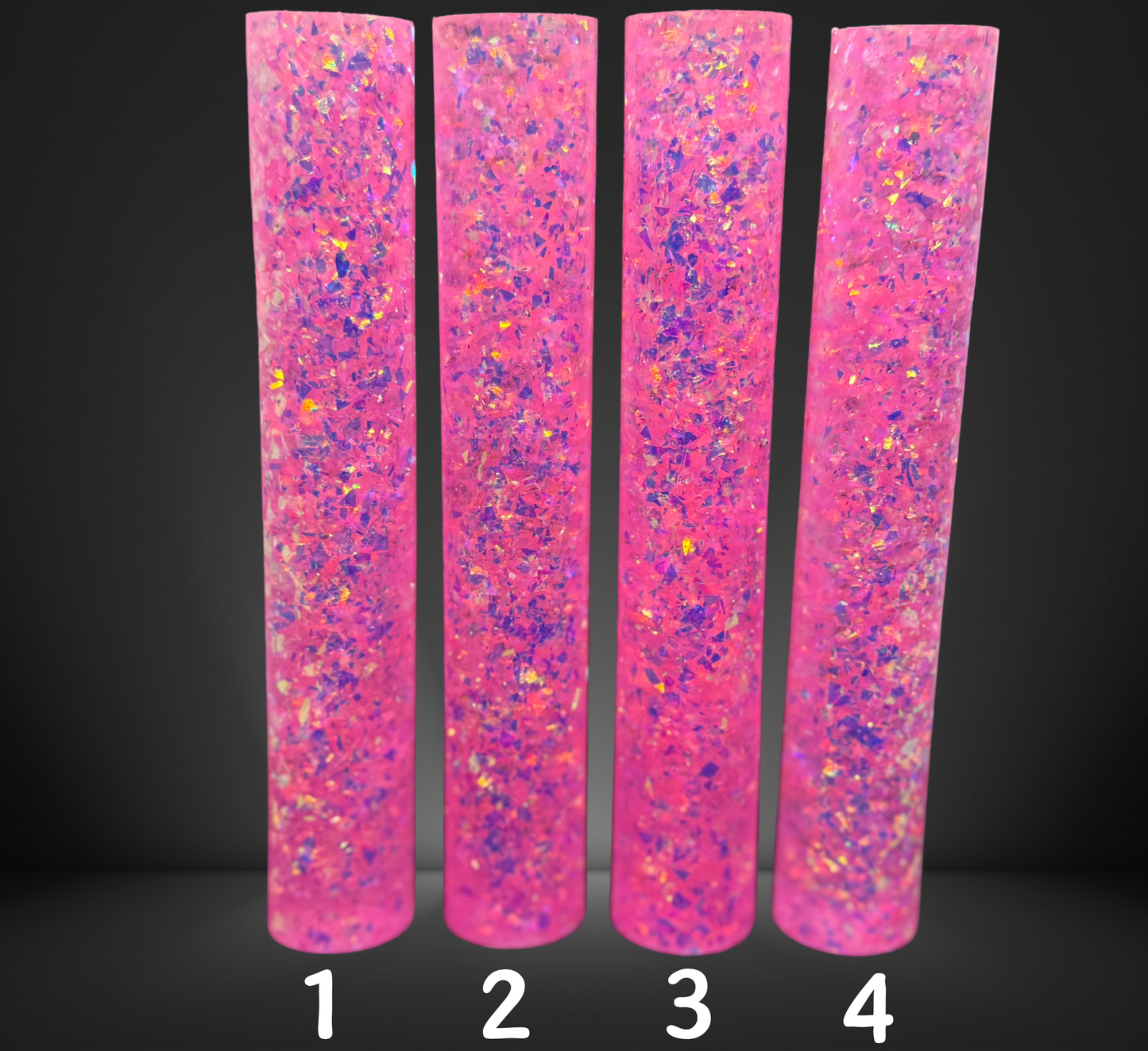 Light Pink Glitter Jumbo Round Pen Blank