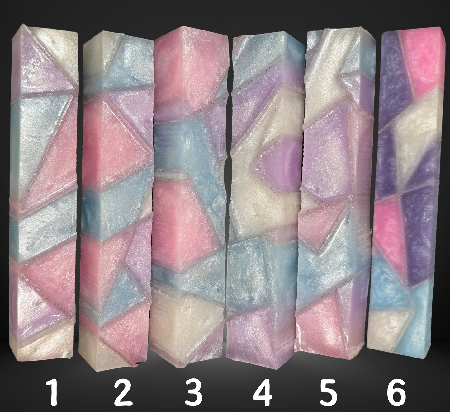 Cotton Candy Stained Glass Pen Blank