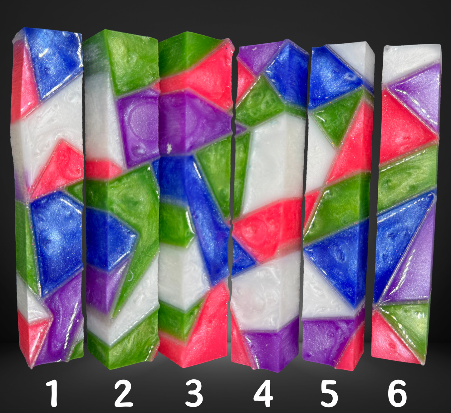 Gem Stone Stained Glass Pen Blank