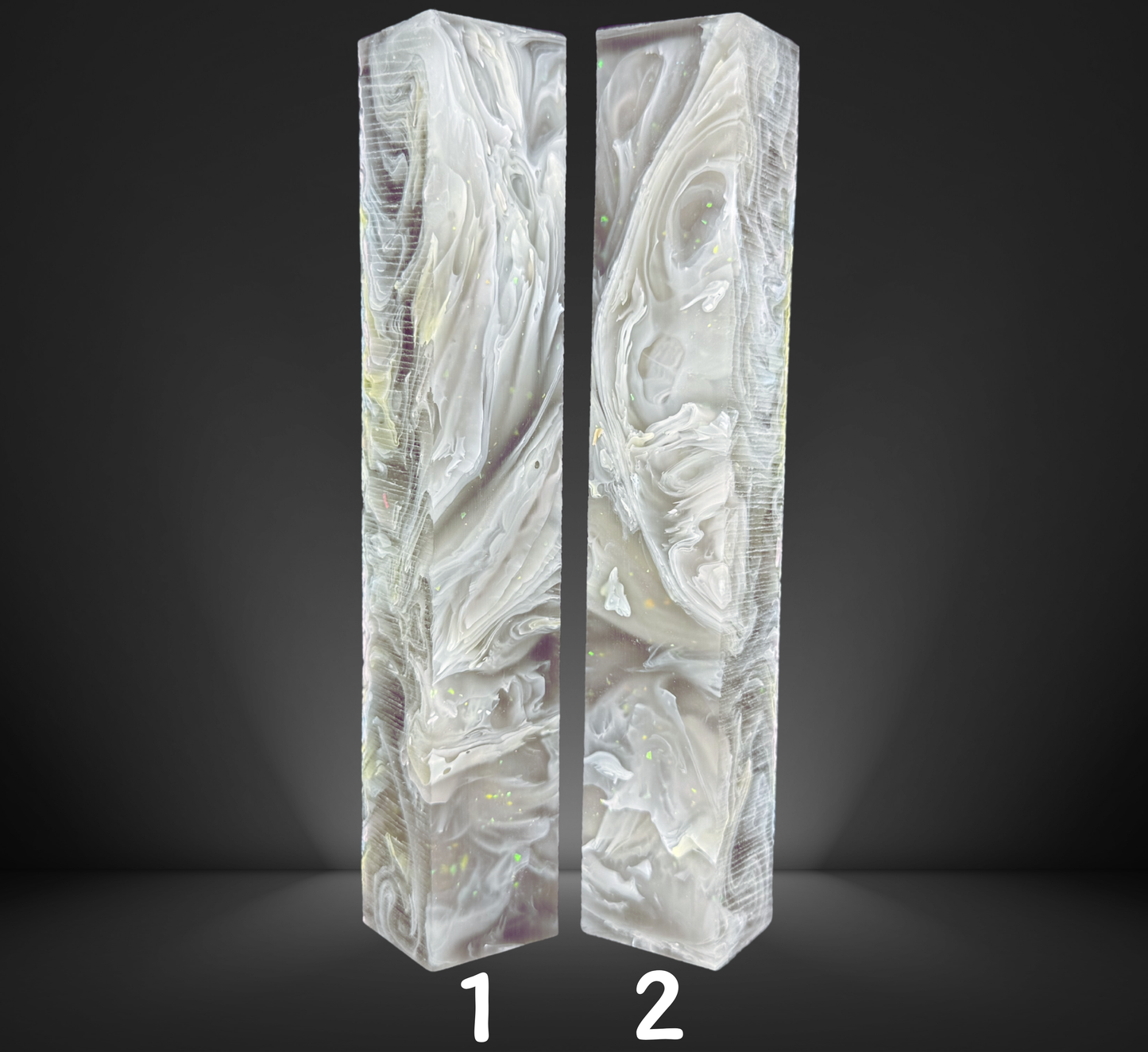 Pastel and Grey Swirlscape Pen Blanks