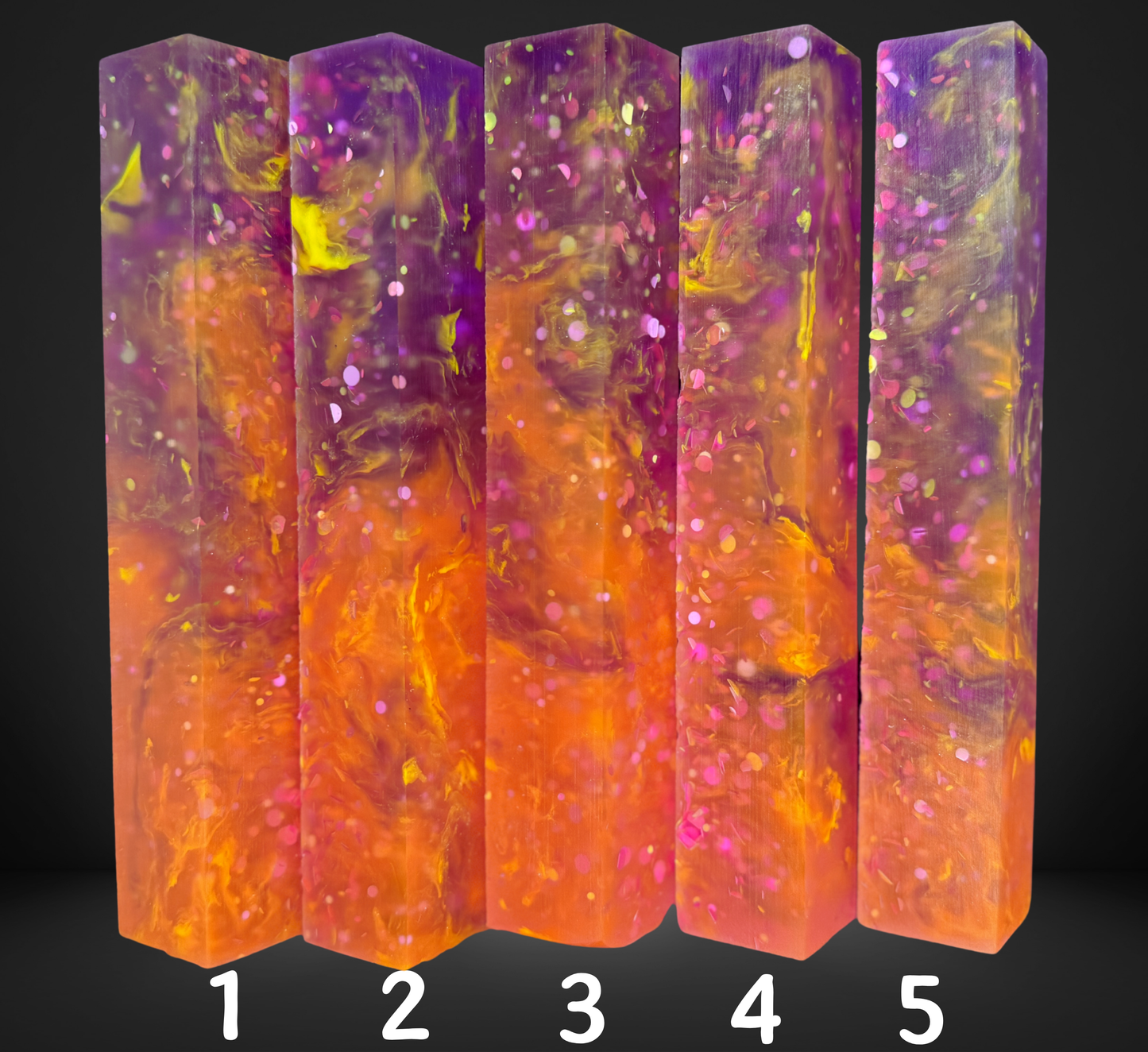 Sunset Swirlscape Pen Blanks