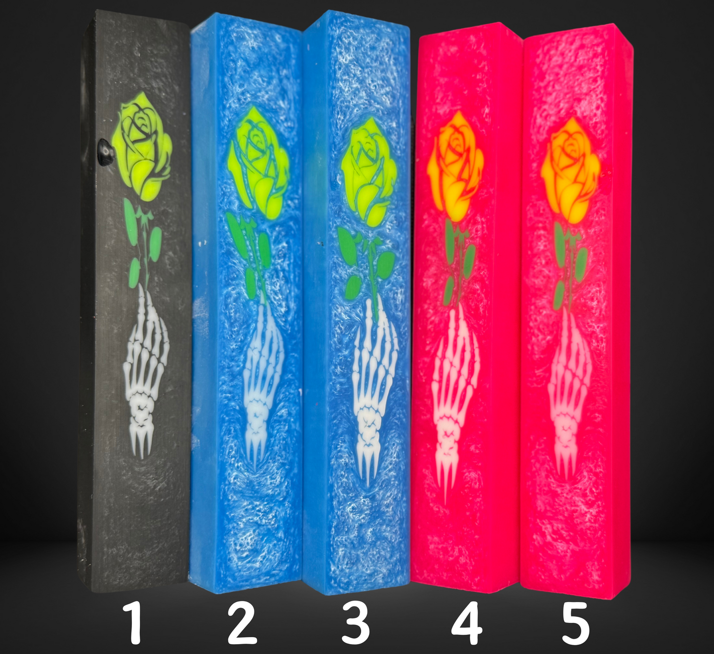 Skeleton Yellow Rose Variety Pen Blank