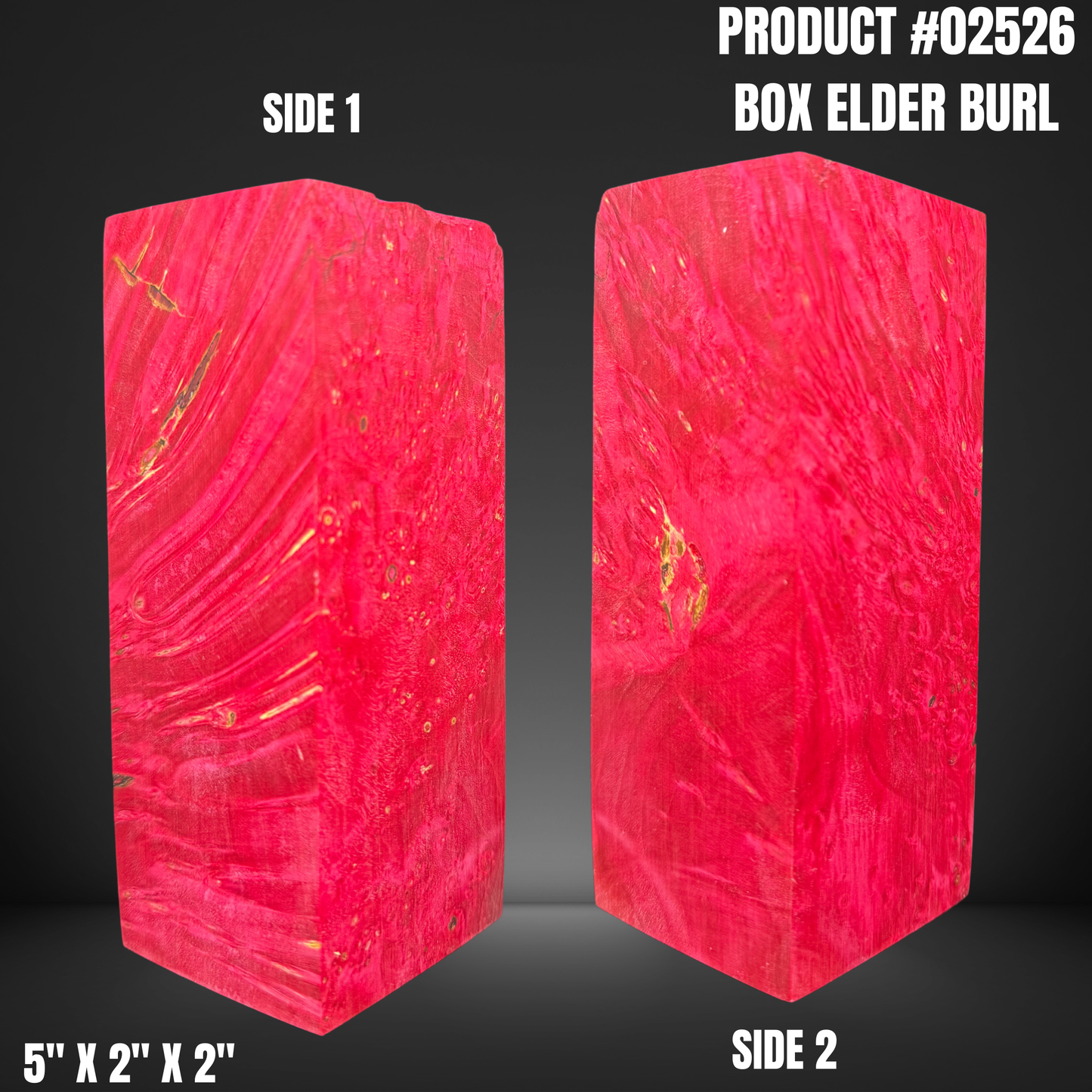 Pink Hybrid Knife Handle Scales Turning Blank #02526