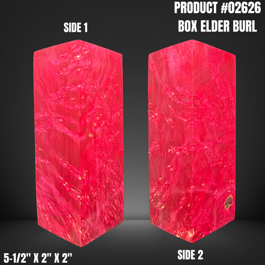 Pink Hybrid Knife Handle Scales Turning Blank #02626