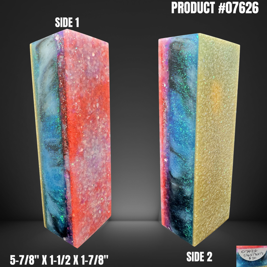 Knife Handle Scales Turning Block Multicolor #07626