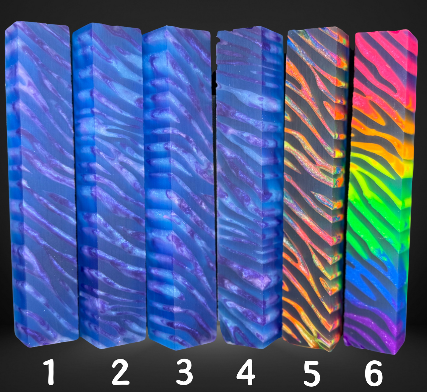 Zebra Clear Blue Variety Pen Blank