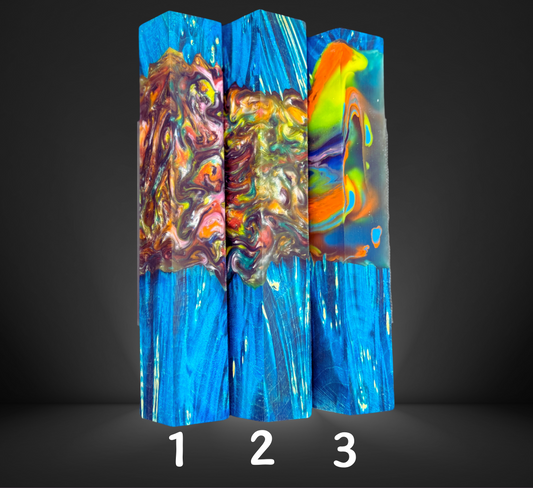Blue Burl Hybrid Series Pen Blank