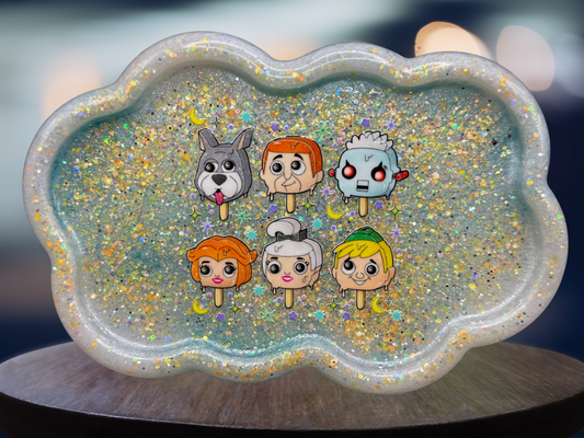 Popsicle Cartoon Cloud Resin Tray