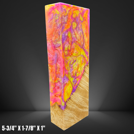 Maple Burl Knife Scale #00425