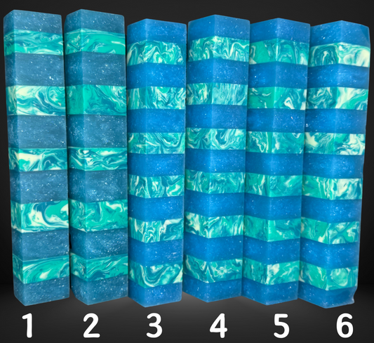 Segmented Blues Pen Blank