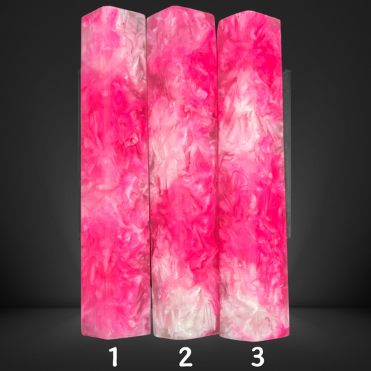 Pink & White Pen Blank