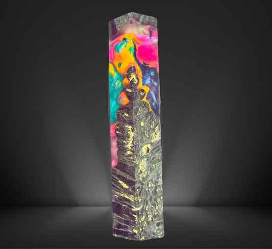 Black Smoke Burl Hybrid Pen Blank