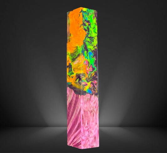 Toxic Waste Burl Hybrid Pen Blank
