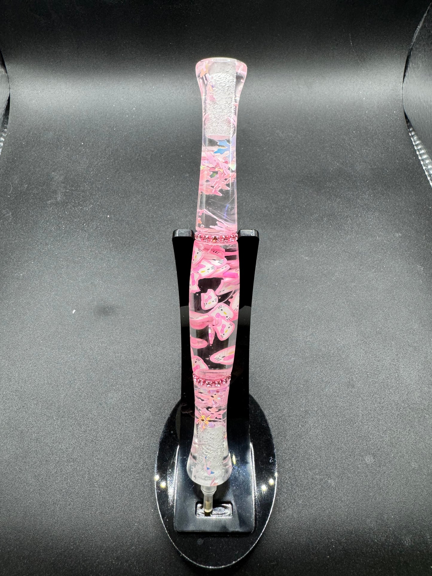 Pink Kitty Snowflake Diamond Painting Pen