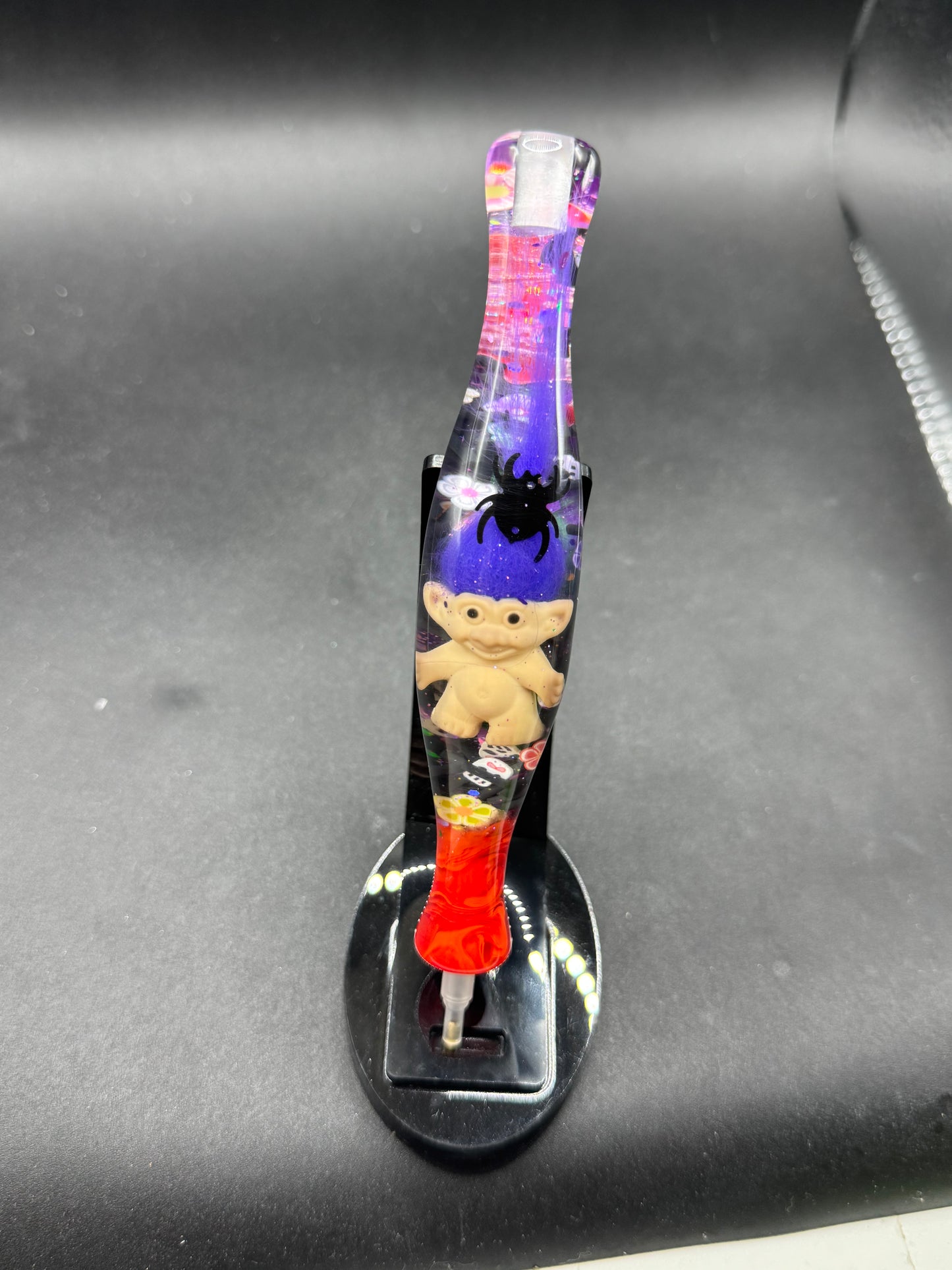 Purple Spooky Spider Troll Diamond Painting Pen