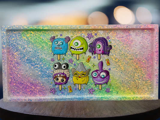 Popsicle Monsters Large Rectangle Resin Tray