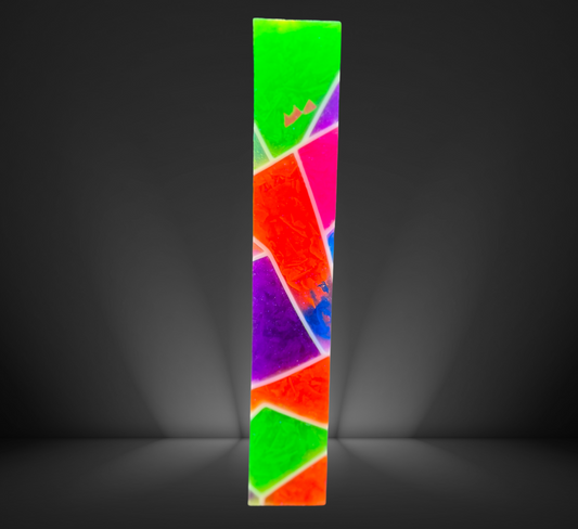 Neon Stained Glass Pen Blank