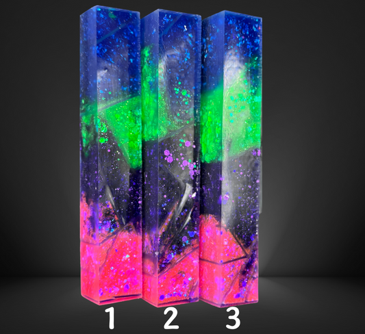 Glittered Stained Glass Pen Blank