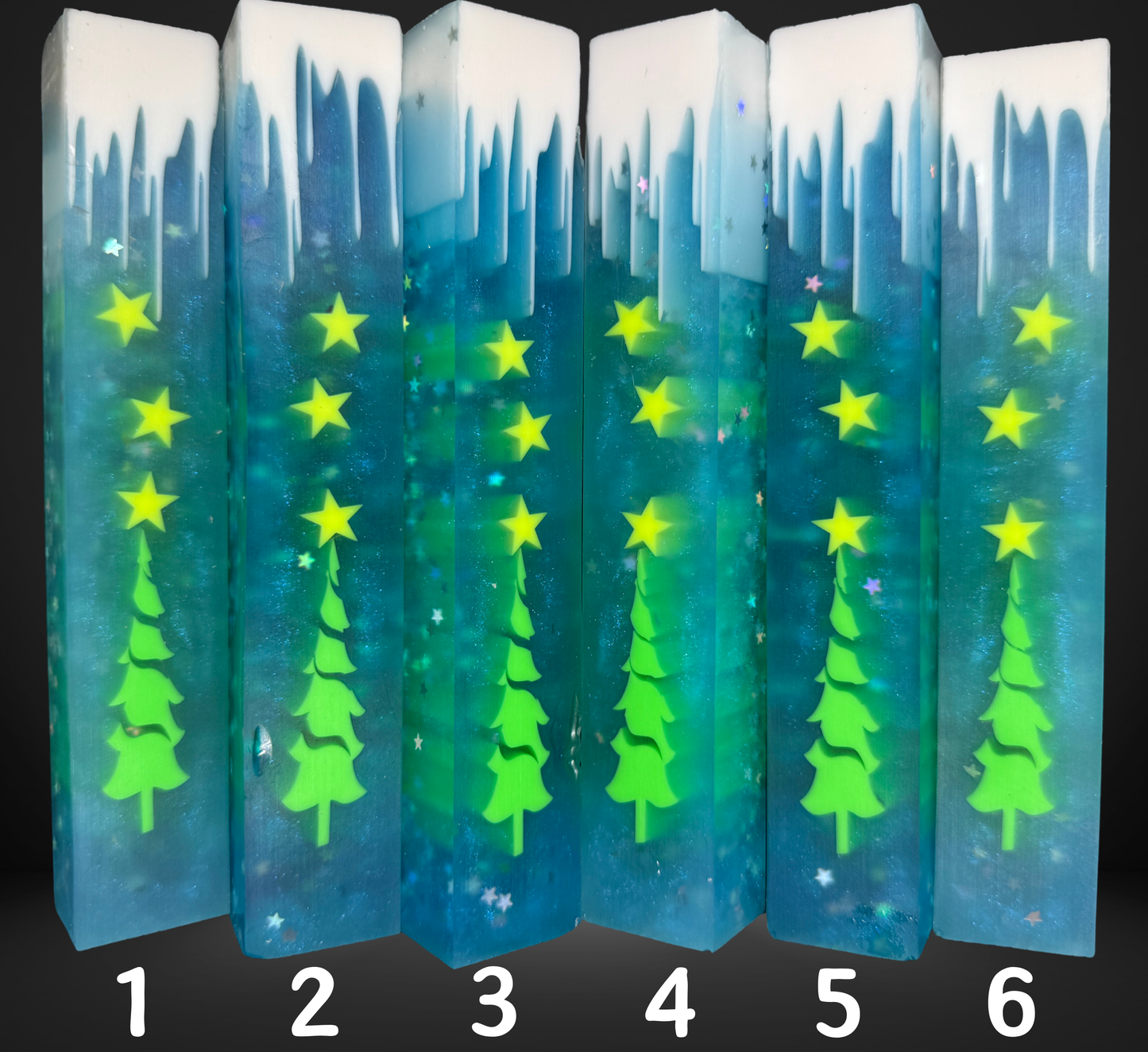 Christmas Tree Starry Night Pen Blank