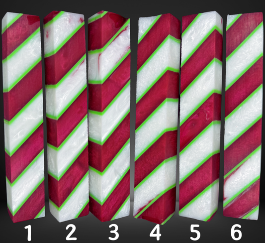 Christmas Ribbon Candy Pen Blank
