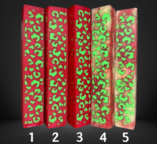 Christmas Leopard Pen Blank