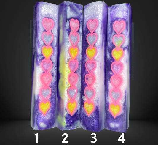Pastel Heart Pen Blank