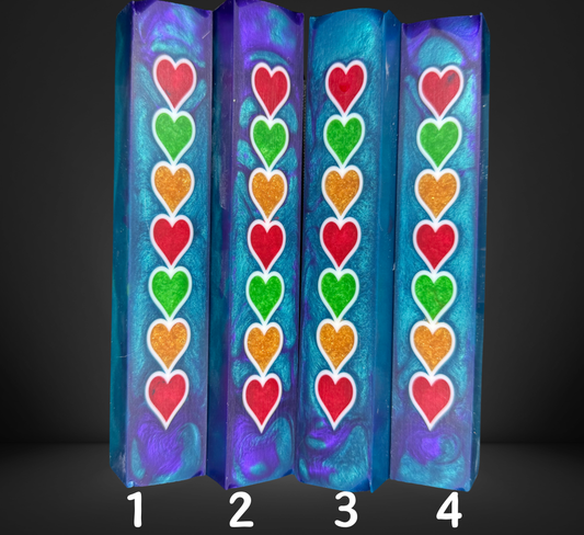 Peacock Heart Pen Blank